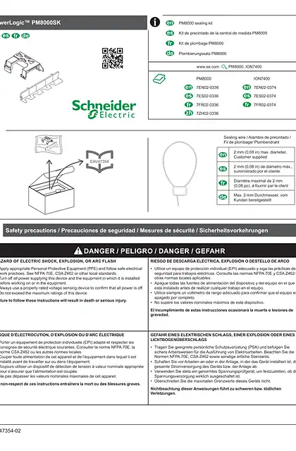 schneider施耐德PowerLogic PM8000SK (zh)